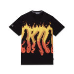 Octopus - T Shirt Octopus Flames Tee Black