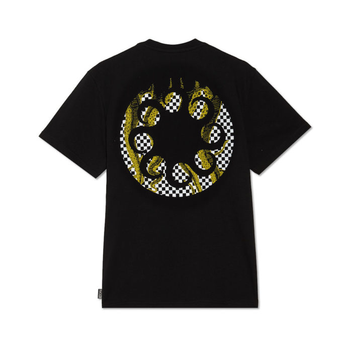 Octopus - T Shirt Octopus Checkered Logo Tee Black - immagine 2