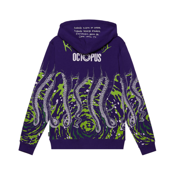 Octopus x Rick e Morty Vortex Hoodie - Purple - immagine 3