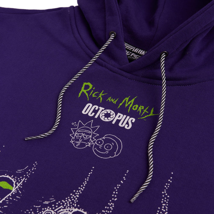 Octopus x Rick e Morty Vortex Hoodie - Purple - immagine 4