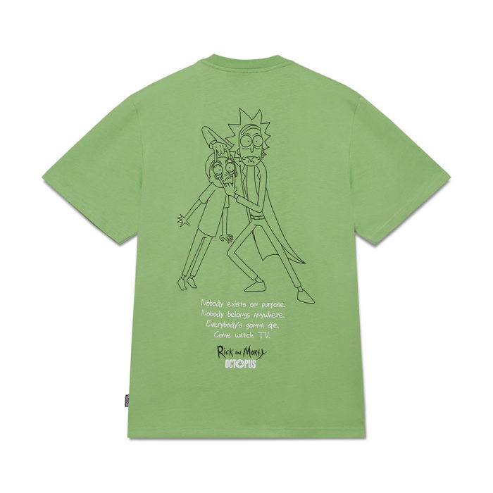 Octopus x Rick e Morty Wathc Tee - Lime - immagine 3