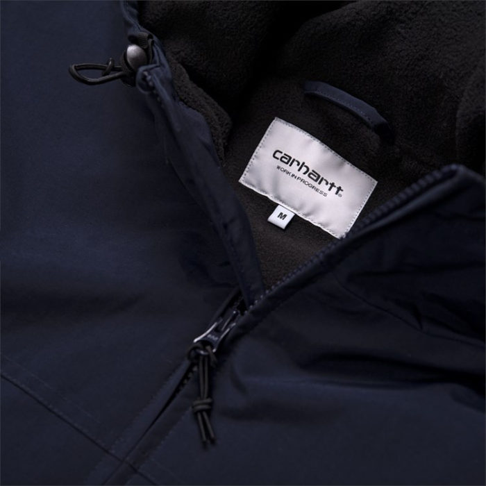 Carhartt WIP Giacca Hooded Sail Jacket - Dark Navy/White - immagine 8