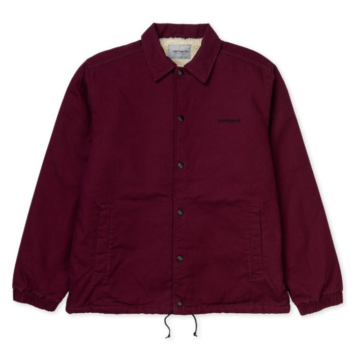 Carhartt Wip Giacca Canvas Coach Jacket - Merlot/Black - immagine 2