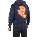 Santa Cruz Felpa Flame Hand Hoodie - Dark Navy