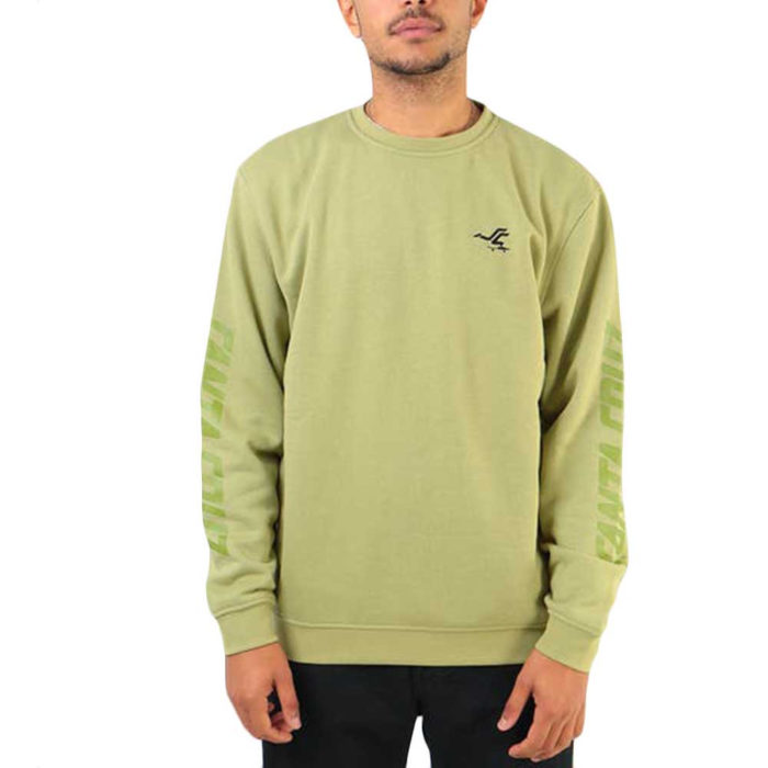Santa Cruz Felpa Pusher Crew - Sage - immagine 3