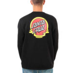 Santa Cruz Felpa Dot Reflection Crew - Black