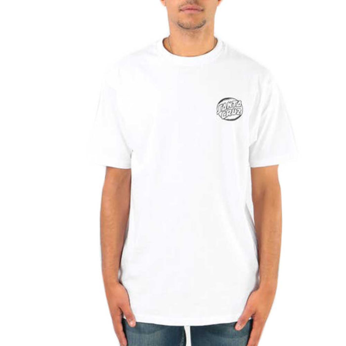 Santa Cruz T-Shirt Bone Wave Tee - White - immagine 3