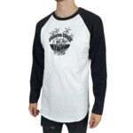 Santa Cruz T-Shirt Horizon L/S Baseball Top - Black/White