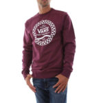 Vans Felpa Side Stripe Fleece Crew - Prune