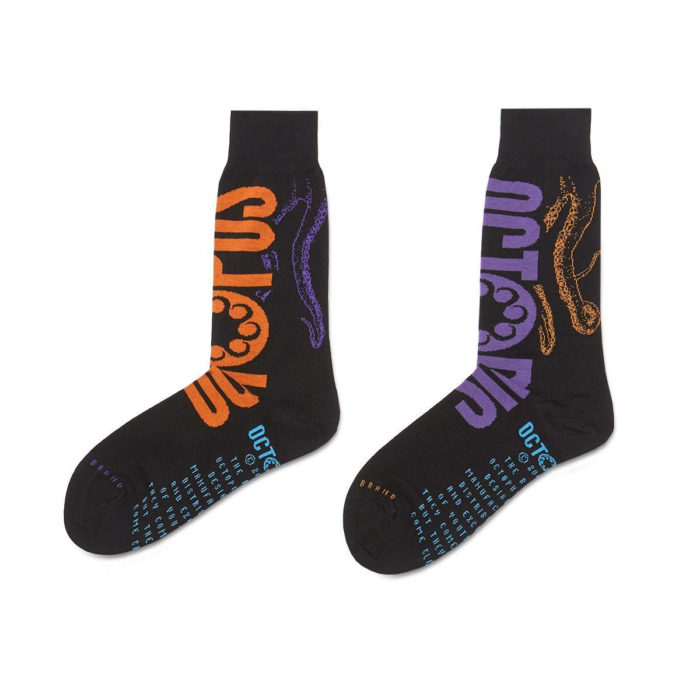 Octopus Calze Logo Socks - Black - immagine 2
