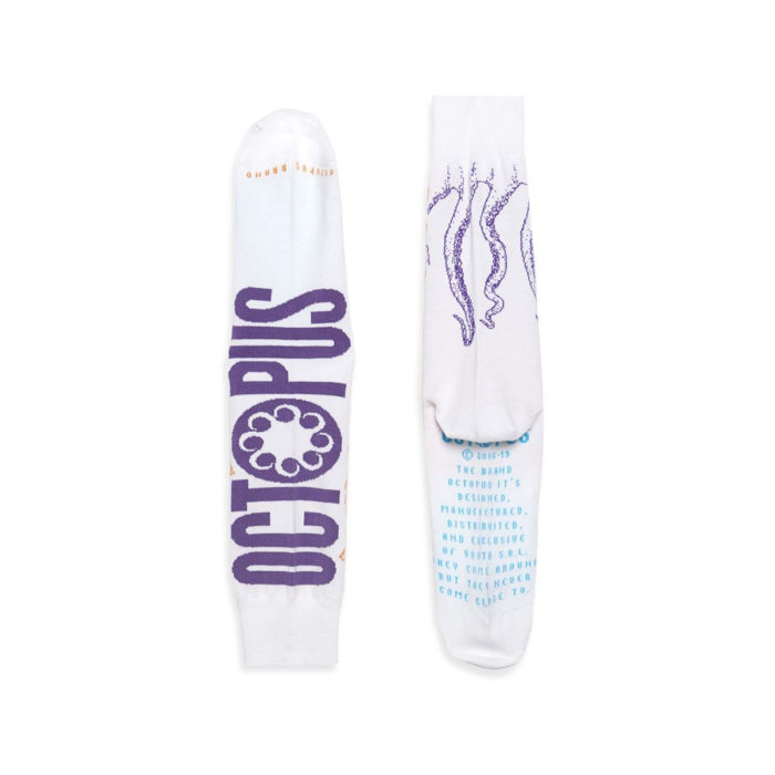Octopus Calze Logo Socks - White - immagine 3
