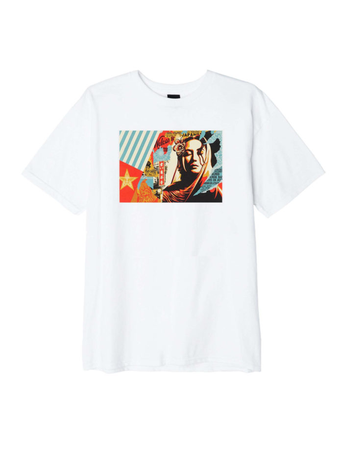Obey Welcom Visitor T-Shirt - White - immagine 2