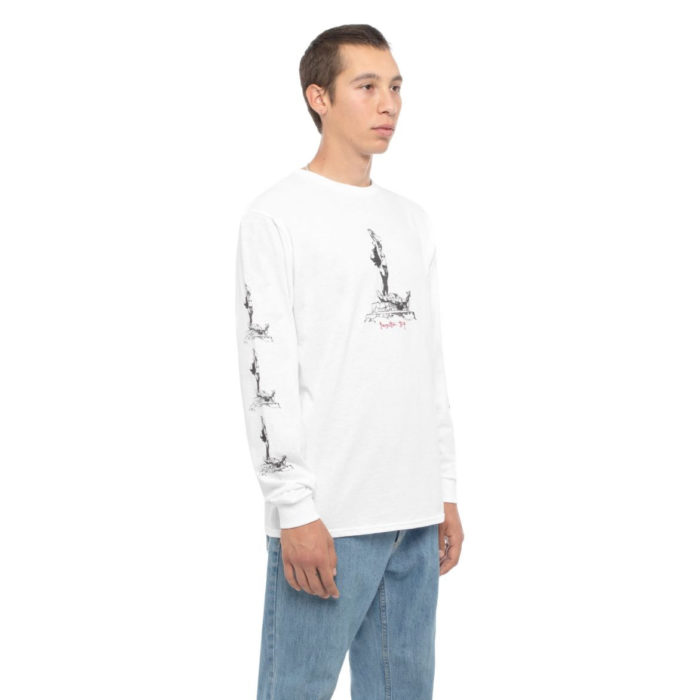HUF X Frazetta Sacrifice L/S T-Shirt - White - immagine 4