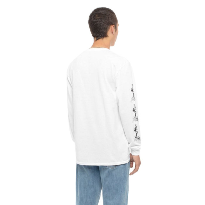 HUF X Frazetta Sacrifice L/S T-Shirt - White - immagine 5