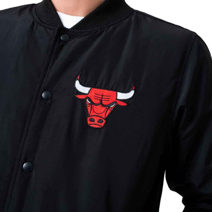 New Era Giacca NBA Team Logo Jacket Chicago Bulls - Black - immagine 3