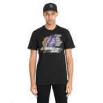 New Era T-Shirt NBA Logo Repeat Tee Los Angeles Lakers - Black