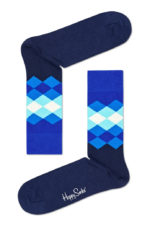 Happy Socks Calze Faded Diamond - Blue