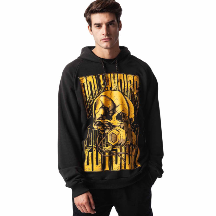 Dolly Noire Felpa Elysium Skull Hoodie - Black - immagine 2