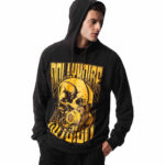 Dolly Noire Felpa Elysium Skull Hoodie - Black - immagine 3