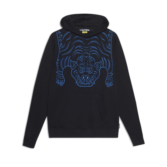 Iuter - Felpa Iuter Tibetan Hoodie - Black - immagine 2