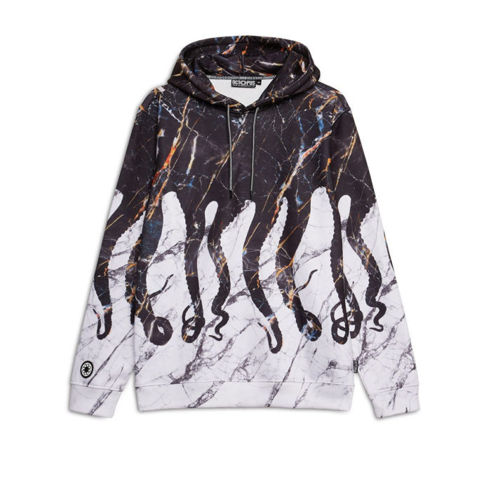 Octopus - Felpa Octopus Hoodie Carrara - Black - immagine 2