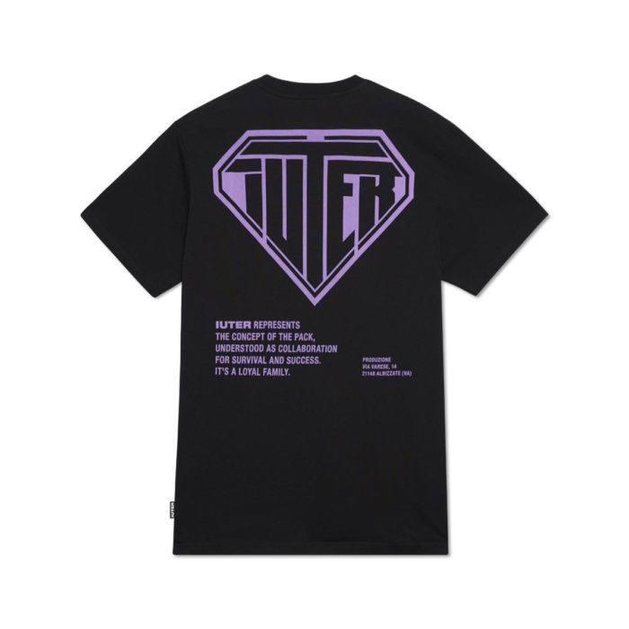 Iuter T-Shirt Double Logo Tee - Black - immagine 2