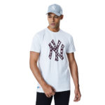 New Era T-Shirt MLB Infill Logo Tee New York Yankees - White