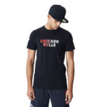 New Era T-Shirt NBA Gradient Wordmark Tee Chicago Bulls - Black
