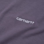 Carhartt Wip Script Embroidery T-Shirt - Decent Purple/White - immagine 3