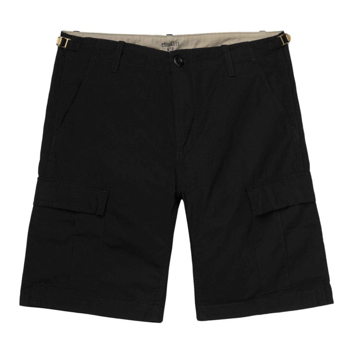 Carhartt Wip Pantaloncini Aviation Short - Black Rinsed - immagine 3