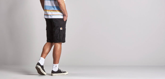 Carhartt Wip Pantaloncini Aviation Short - Black Rinsed - immagine 4