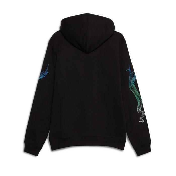 Octopus - Felpa Octopus Embroidered Logo Hoodie - Black - immagine 3