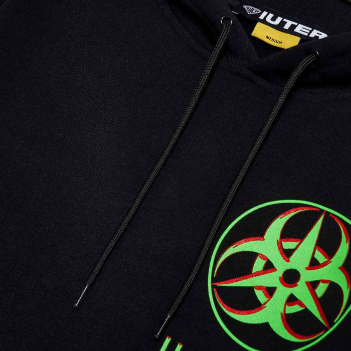 Iuter - Felpa Toxic Hoodie - Black - immagine 5