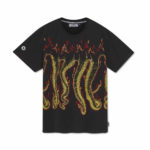 Octopus T-Shirt More Fire Tee - Black