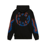 Octopus - Felpa Octopus Checkered Logo Hoodie - Black - immagine 3