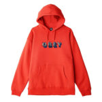 Obey Felpa Judge Hood Fleece - Red