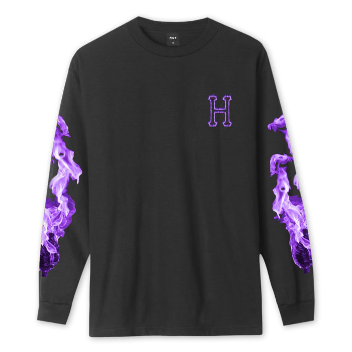HUF Screw Head Classic H L/S T-Shirt - Black - immagine 3