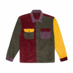 HUF Camicia Cord Block L/S Overshirt - Olive