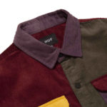 HUF Camicia Cord Block L/S Overshirt - Olive - immagine 3
