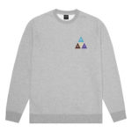 HUF Felpa Prism Trail Crew Neck - Grey Heather