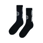 Dolly Noire Calze Vertical Logo Socks - Black