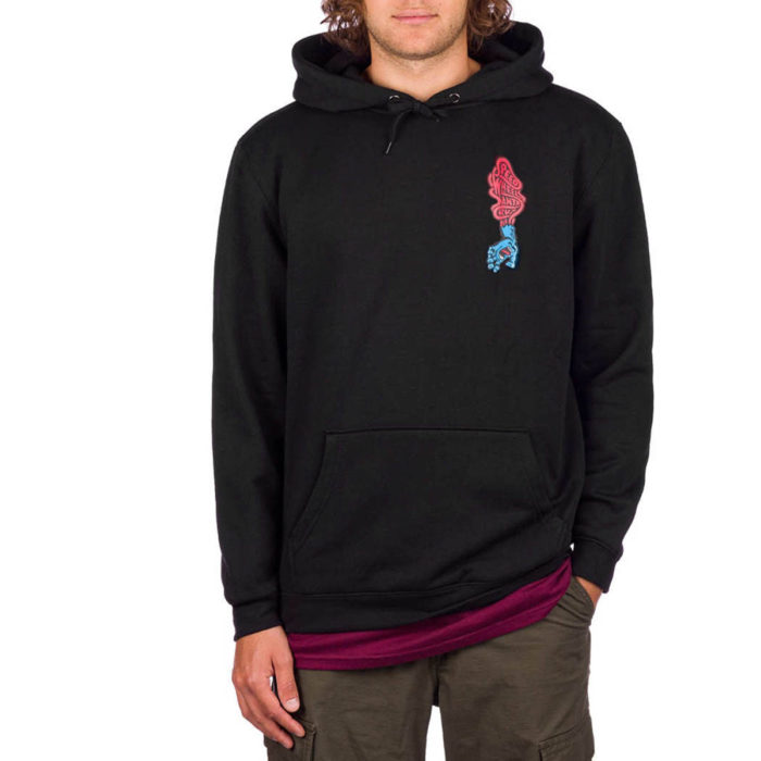 Santa Cruz Felpa Screaming Hand Scream Hood - Black - immagine 3