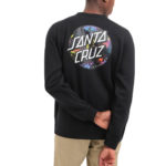 Santa Cruz Felpa Dot Splatter Crew - Black