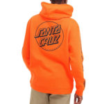 Santa Cruz Felpa Opus Dot Stripe Hood - Hot Coral