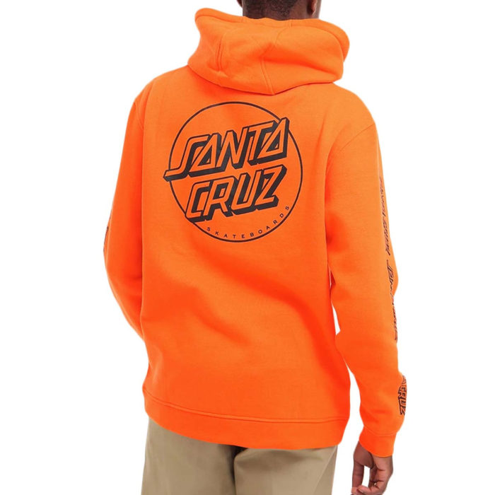Santa Cruz Felpa Opus Dot Stripe Hood - Hot Coral - immagine 2