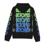 Octopus Felpa Blurred Hoodie - Black - immagine 3