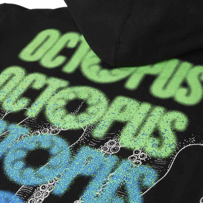 Octopus Felpa Blurred Hoodie - Black - immagine 4