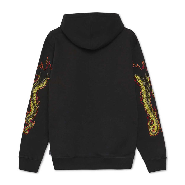 Octopus Felpa Octopus More Fire Logo Hoodie - Black - immagine 3
