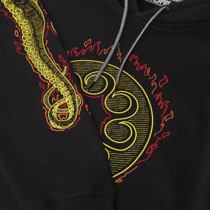 Octopus Felpa Octopus More Fire Logo Hoodie - Black - immagine 4