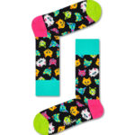 Happy Socks Calze Funny Cat Sock - Black